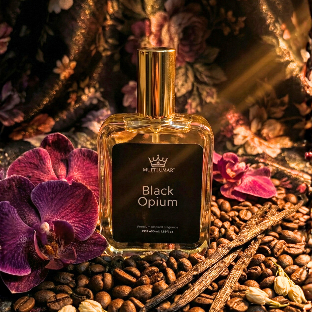Mufti Umar Fragrance BLACK OPIUM 12 hours long lasting original fragrance,50ml-(Pack of 1)