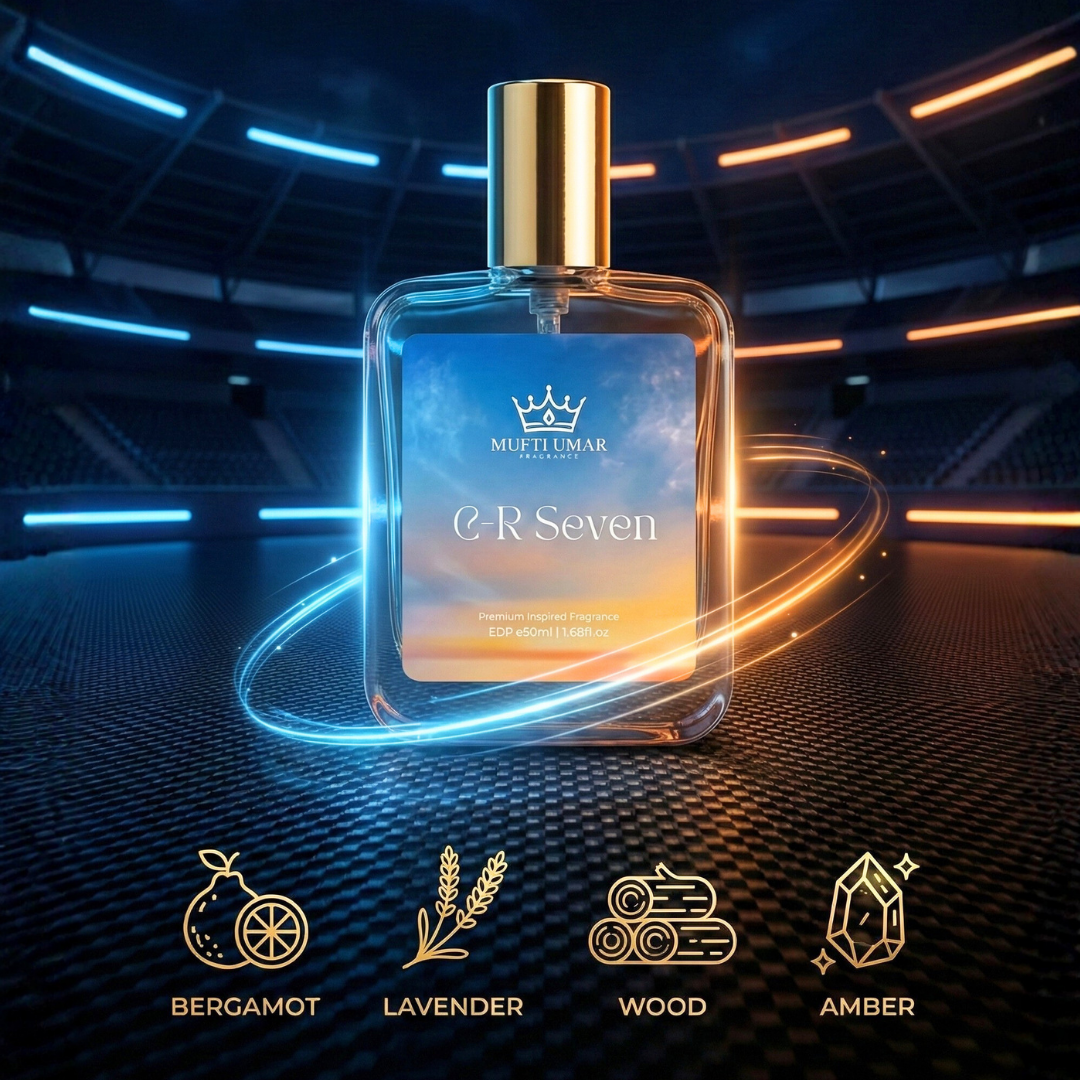 Mufti Umar Fragrance CR7 50ML Eau De Parfum, Fresh Woody Aromatic Perfume Spray, Long Lasting Fragrance for Men, Premium Scent