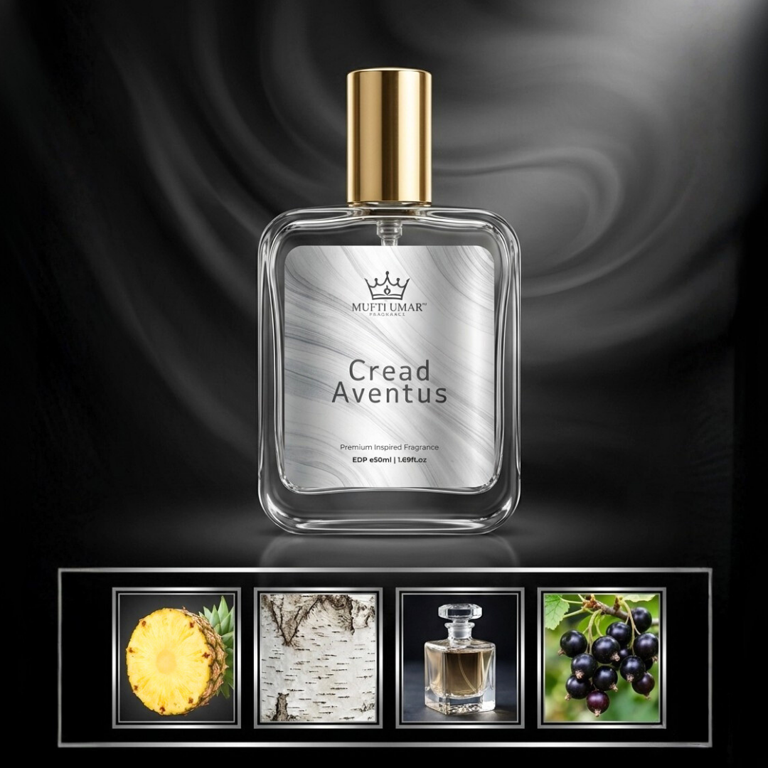 Mufti Umar Fragrance Aventus 50ML Extrait De Parfum, Fruity Sweet Citrus Musky Perfume, Long Lasting Unisex Fragrance Spray for Men & Women