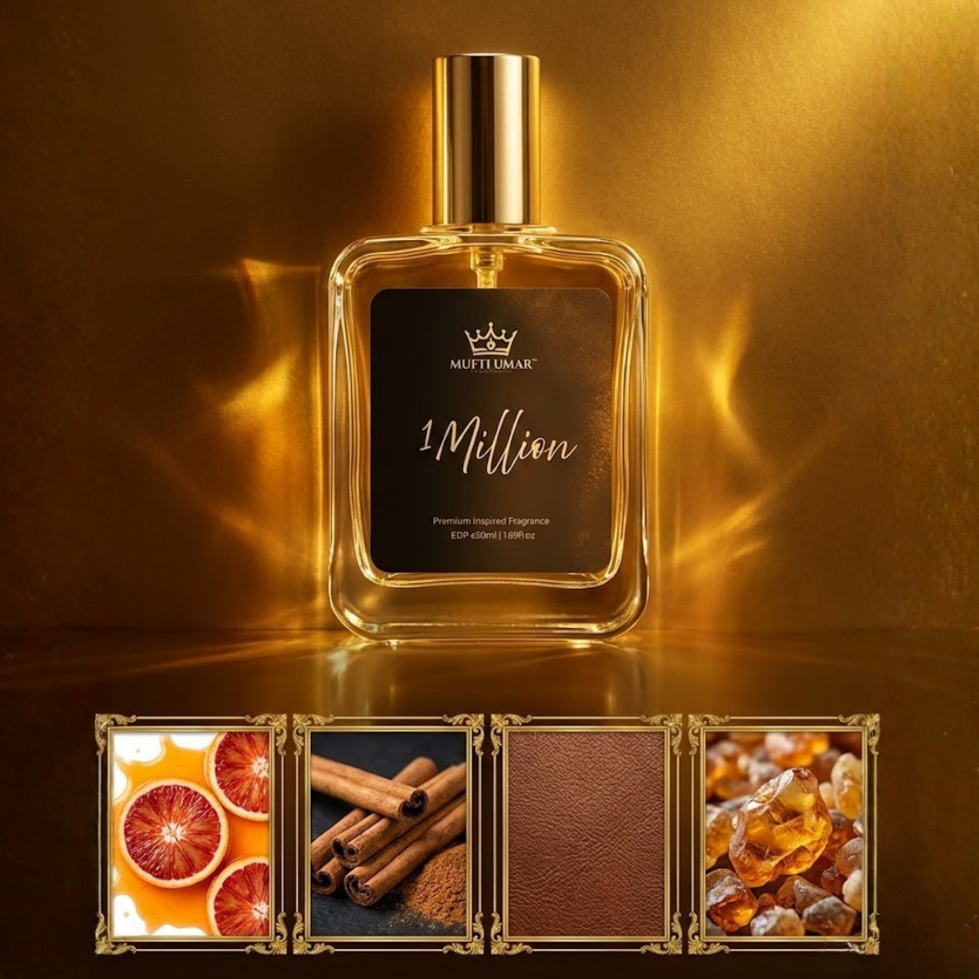 1 Million Extract Perfume for Men, Long-Lasting Luxury Fragrance with Pepper, Spice & Leather Notes, 50 ml