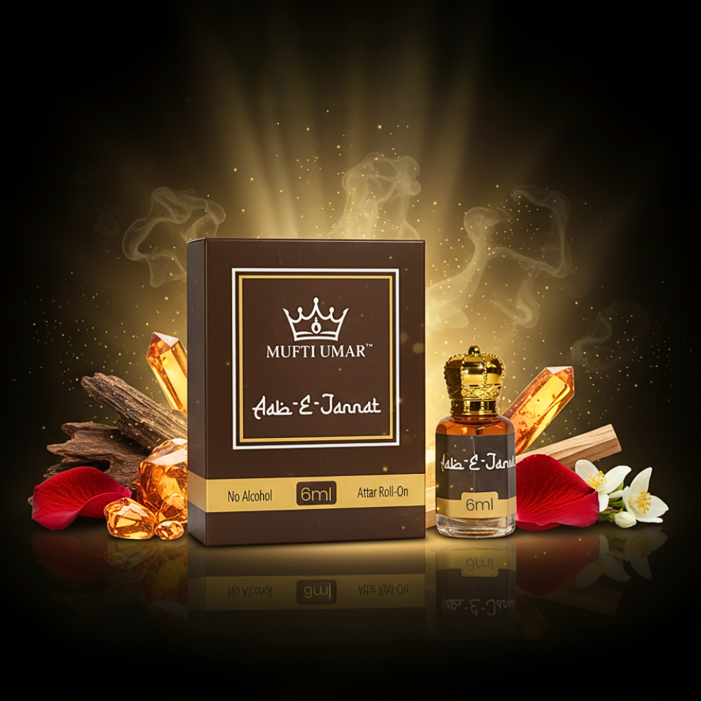Mufti Umar Abe-e-jannat 6ml | Non-Alcoholic Roll-on Fragrance| Premium Attar | Unisex