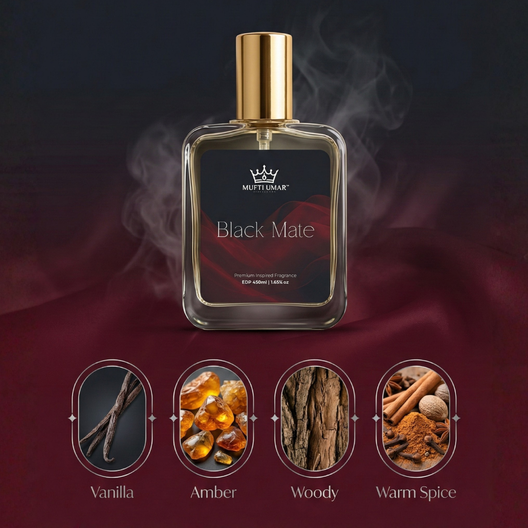 Mufti Umar Fragrance Fresh Black Mate Edp Perfume For Man - 50Ml | Premium Long-Lasting Fragrance | Perfume Gift for Friend | Anniversary Fragrance Gift