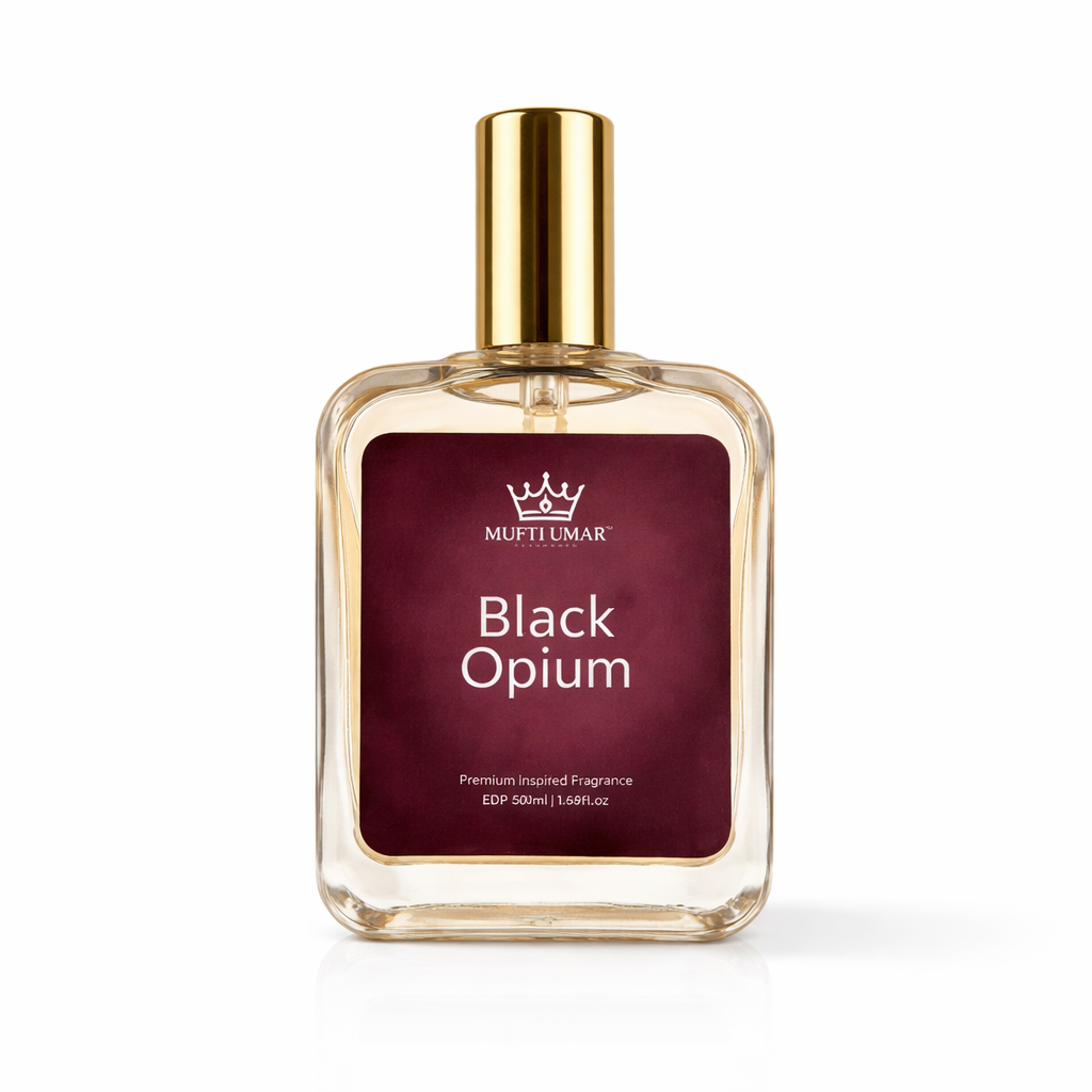 Mufti Umar Fragrance BLACK OPIUM 12 hours long lasting original fragrance,50ml-(Pack of 1)