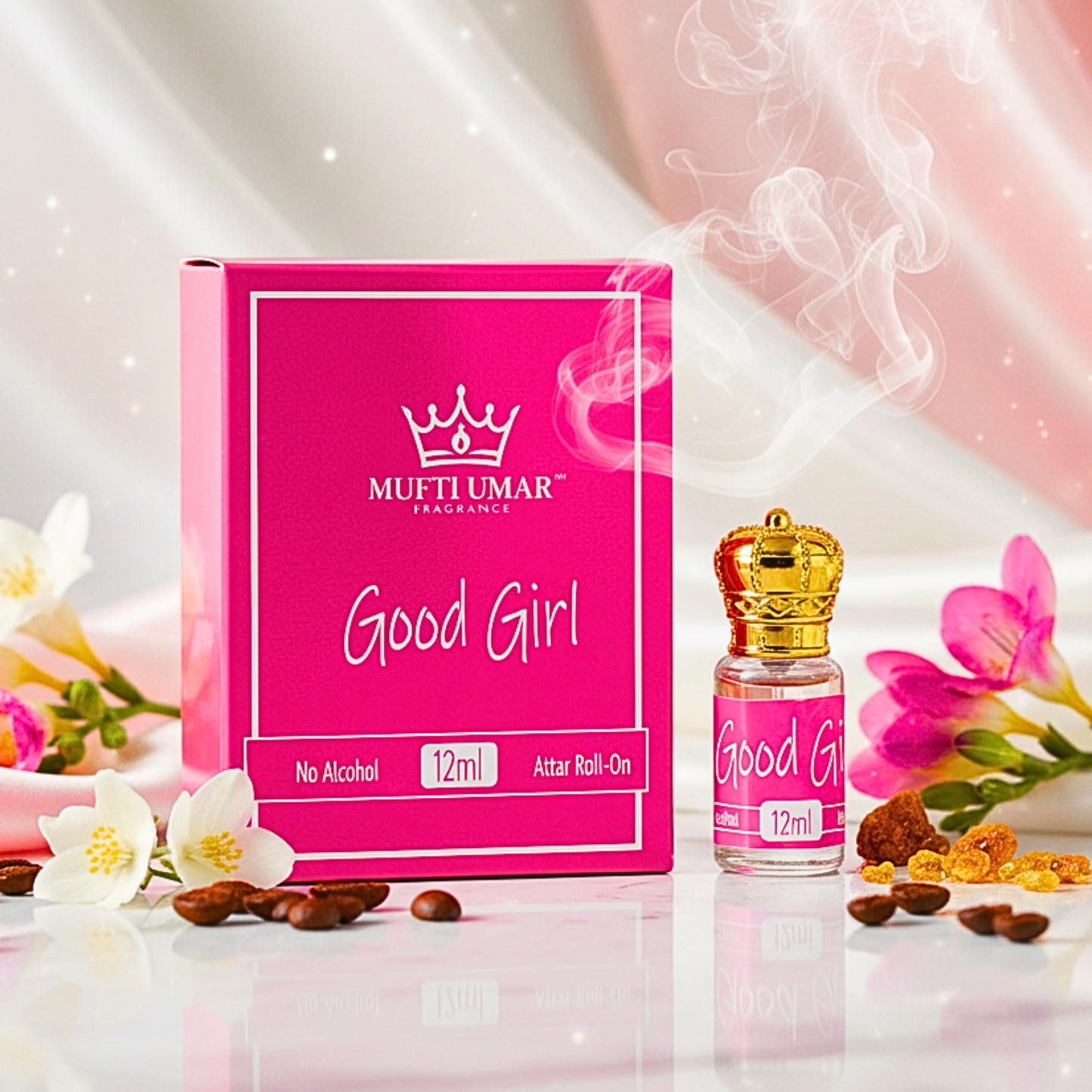 Mufti Umar Good Girl-12ml | Non-Alcoholic Roll-on Fragrance | Premium Attar | For Her |