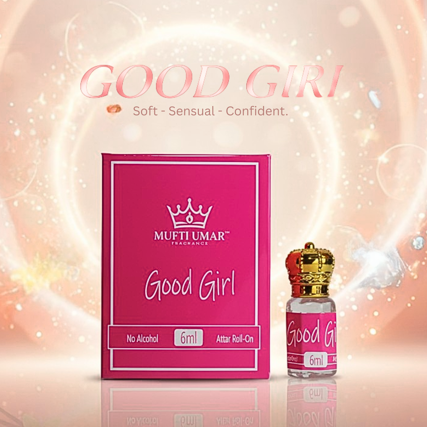 Mufti Umar Good Girl-12ml | Non-Alcoholic Roll-on Fragrance | Premium Attar | For Her |
